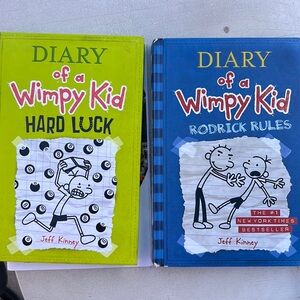 Diary of a Wimpy Kid hardback books bundle (2)